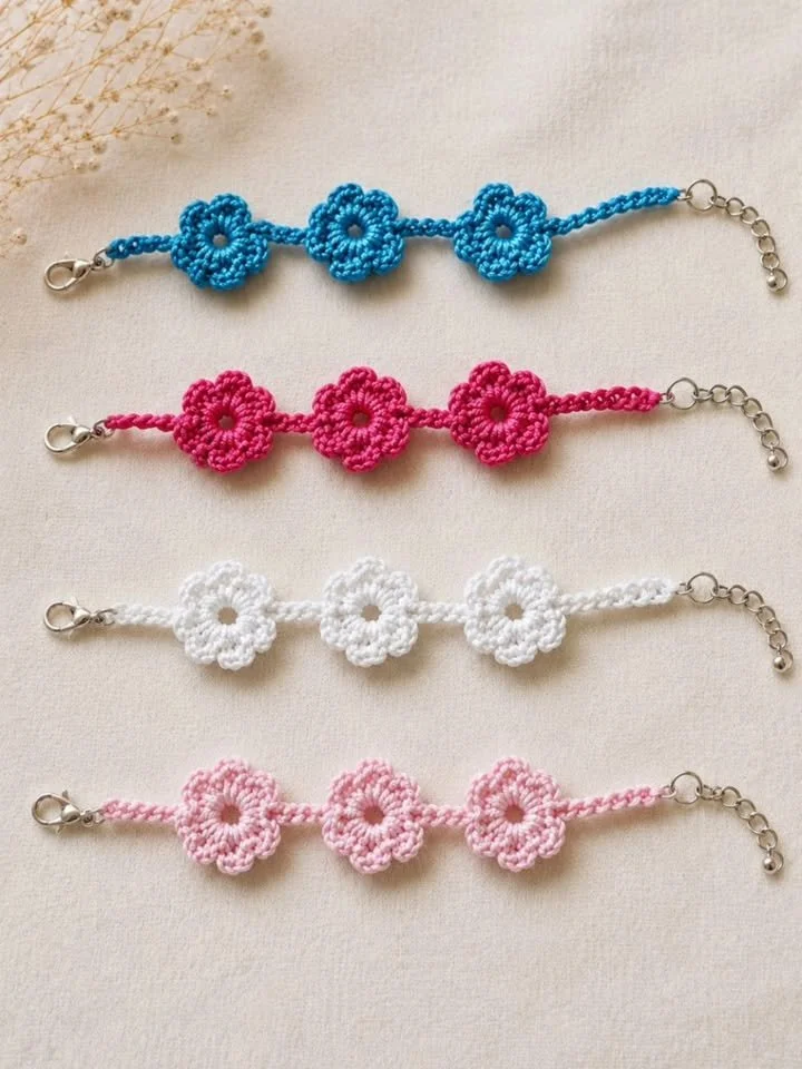 Elegant minimal flower bracelet designed for everyday wear